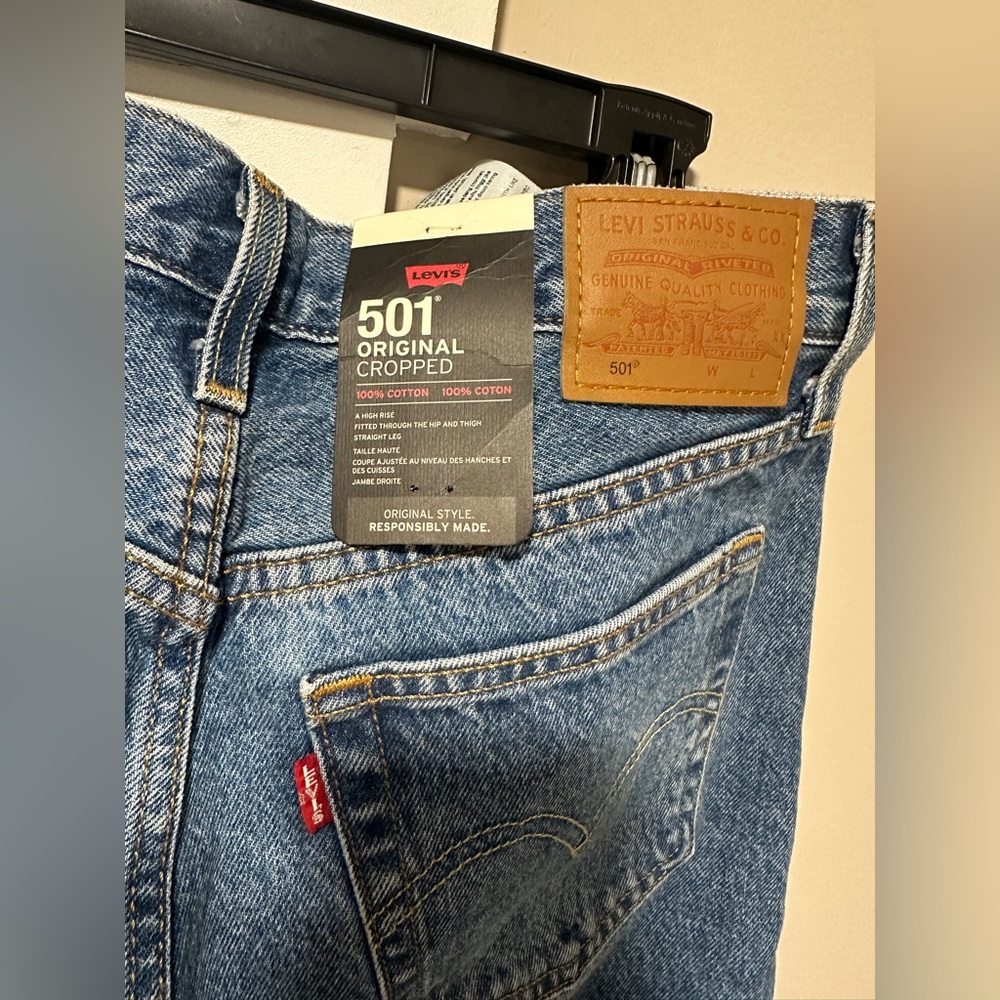 Levi's 501 Original Cropped Jeans - Blue